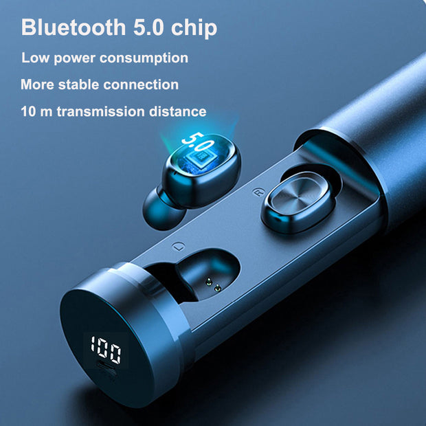 Bluetooth Earphone 5.0 Wireless 8D HIFI Sport MIC Earbuds Gaming Music Headset - Prime Picks