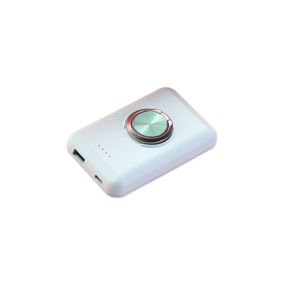portable back clip power bank in white color with multi-U port output.