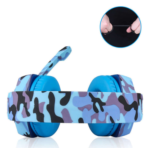 Camouflage Gaming Headset Luminous Headset T-176 - Prime Picks