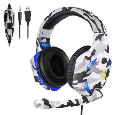 Camouflage Gaming Headset Luminous Headset T-176 - Prime Picks