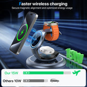 3-in-1 Magsafe Charger Wireless Charging Station - Prime Picks
