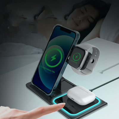 Three-in-one Wireless Charger Electrical Foldable - Prime Picks