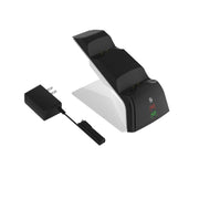 SEO OPTIMIZATION PS5 gamepad dual charger with power adapter for charging two controllers.