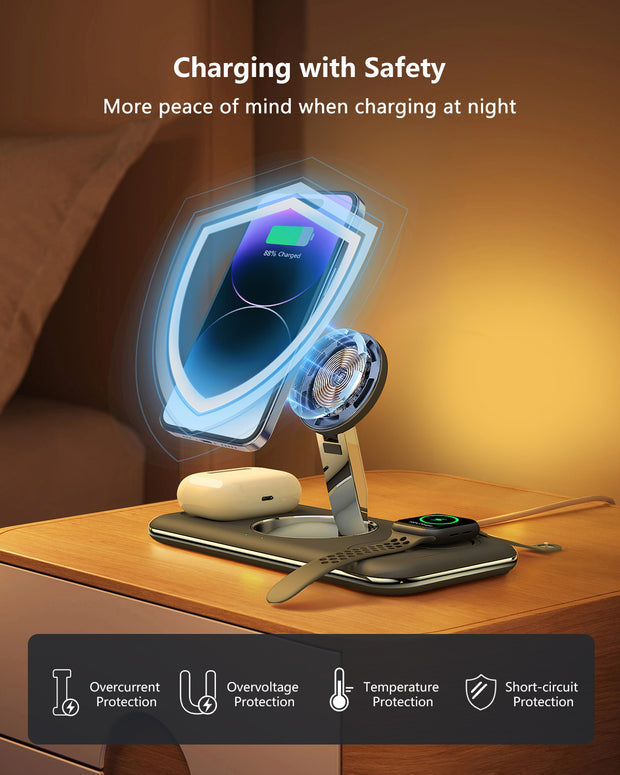 Folding Magnetic Wireless Charger - Prime Picks