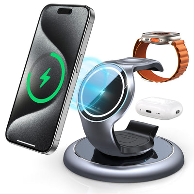 3-in-1 Magsafe Charger Wireless Charging Station - Prime Picks