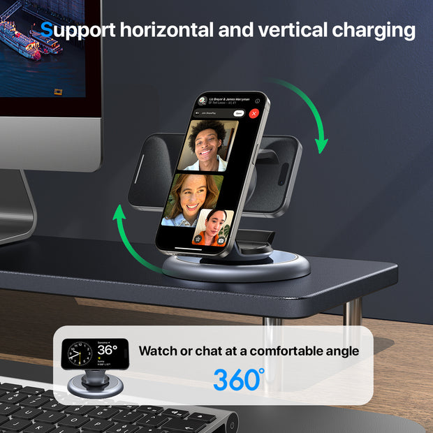 3-in-1 Magsafe Charger Wireless Charging Station - Prime Picks