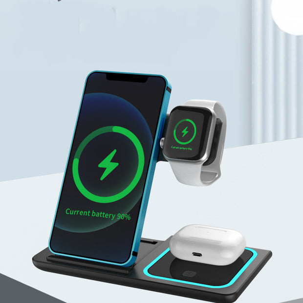 Three-in-one Wireless Charger Electrical Foldable - Prime Picks