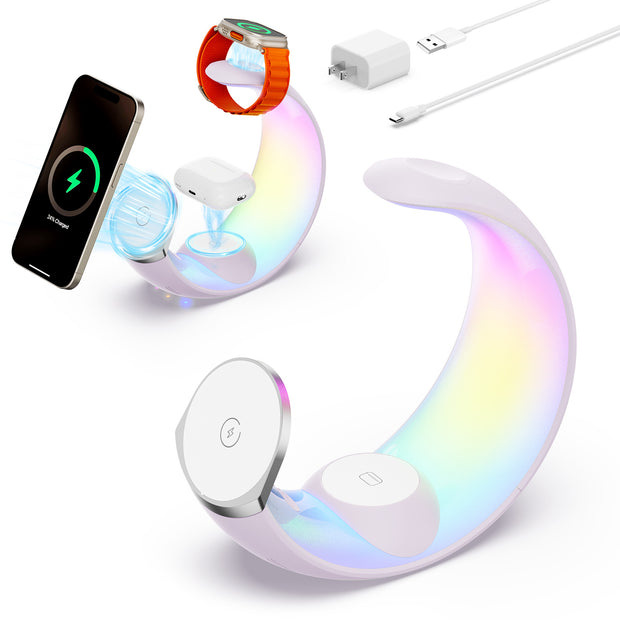 4-in-1 Crescent Magnetic Wireless Charger - Prime Picks
